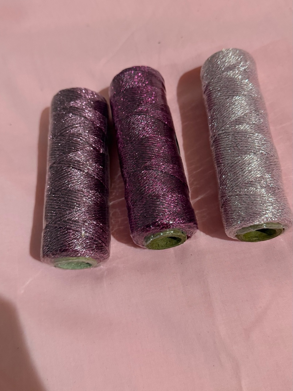 Sparkle Metallic curling ribbon Set of 3 shades of pink